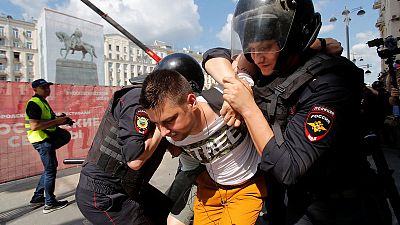 Russia detains more than 800 people in opposition crackdown