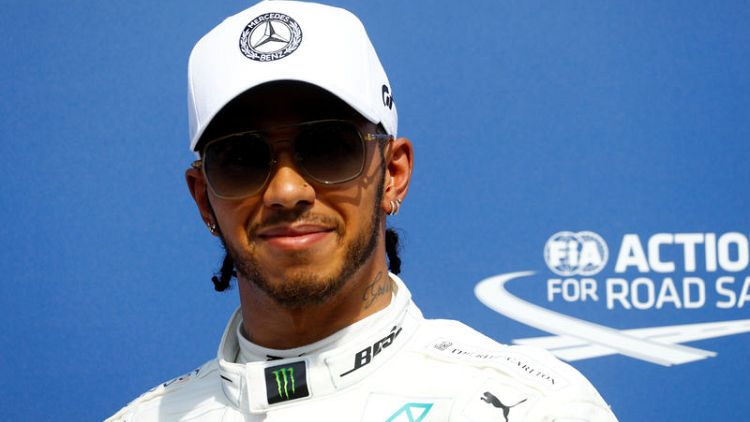 Hamilton on pole for Mercedes' 200th race