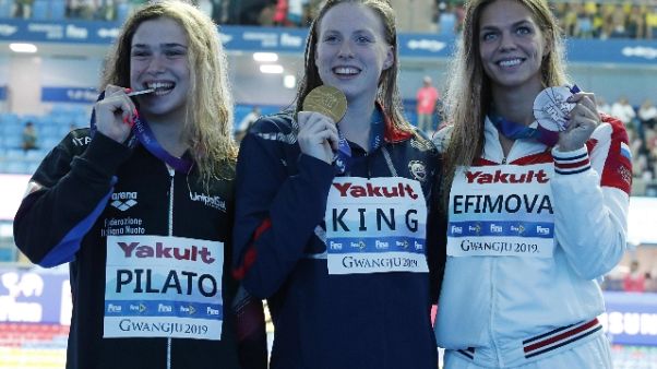Nuoto: Pilato, tremavo sul podio Nuoto: Pilato, tremavo sul podio