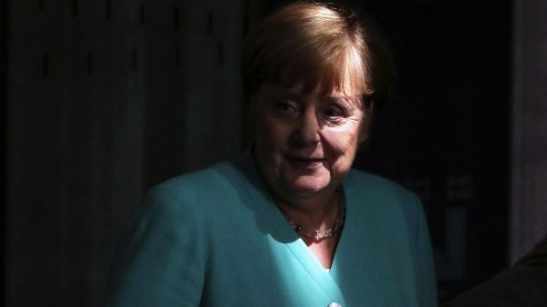 Merkel e Steinmeier in Alto Adige Merkel e Steinmeier in Alto Adige