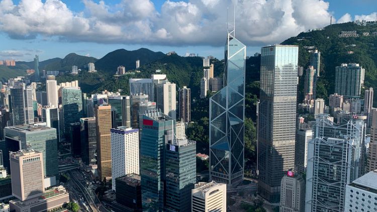 Hong Kong's second quarter GDP growth seen firmer, but trade war, protests to bite