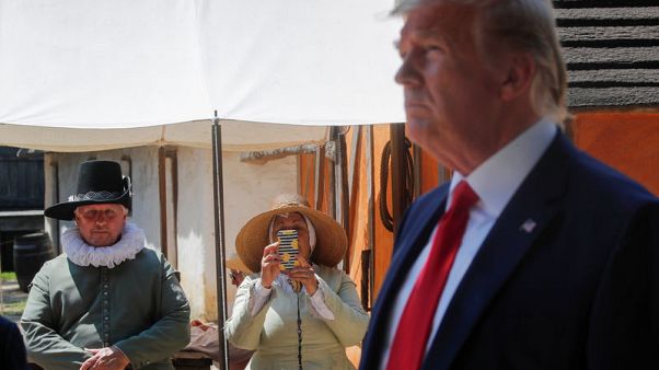 Trump condemns slavery in Jamestown speech amid controversy over prior incendiary remarks Trump condemns slavery in Jamestown speech amid controversy over prior incendiary remarks