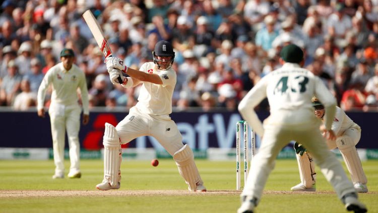 Burns' maiden ton helps England take initiative in Ashes opener
