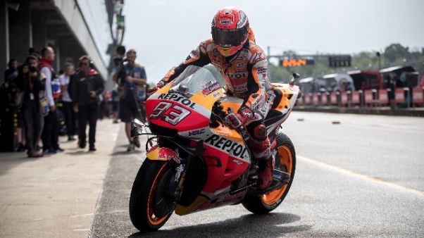 MotoGp: pole a Marquez, 4/o Dovizioso MotoGp: pole a Marquez, 4/o Dovizioso
