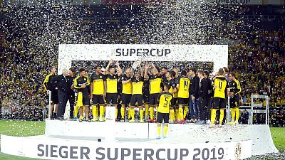 سانتشو يقود دورتموند للقب كأس السوبر الألمانية على حساب بايرن سانتشو يقود دورتموند للقب كأس السوبر الألمانية على حساب بايرن