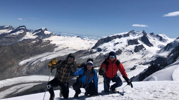 Grande Torino, omaggio in cima Breithorn Grande Torino, omaggio in cima Breithorn