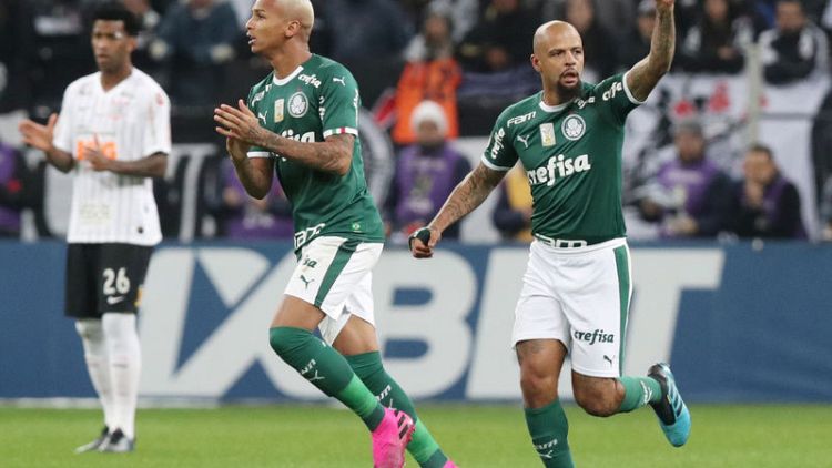 Palmeiras lose ground to Santos in Brazil
