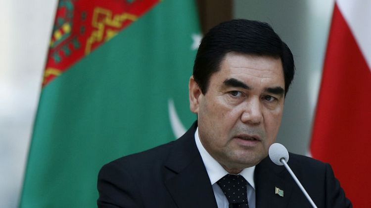 Turkmenistan's leader appears at Hell's Gate to dispel rumours of own death