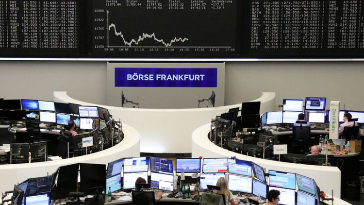 German data props up European shares after two-day sell-off