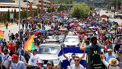 Thousands protest against Honduran president after drug link surfaces Thousands protest against Honduran president after drug link surfaces