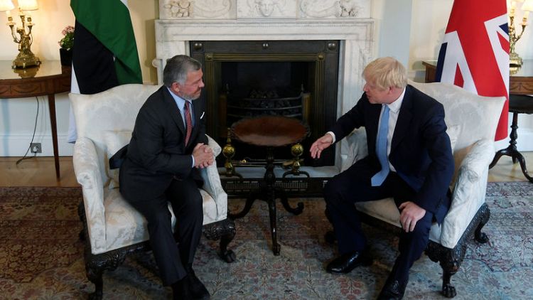 Johnson welcomes economic reforms in talks with Jordan's King Abdullah