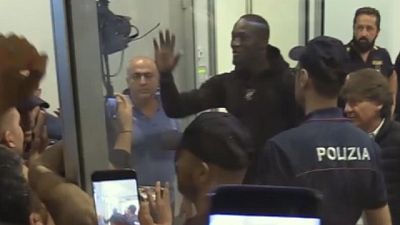 festa tifosi Inter, Lukaku a Milano festa tifosi Inter, Lukaku a Milano