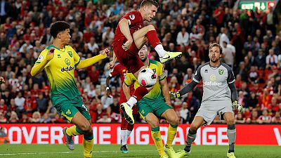Liverpool thump Norwich in Premier League opener Liverpool thump Norwich in Premier League opener
