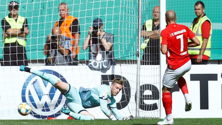Bundesliga clubs Mainz, Augsburg suffer shock German Cup defeats