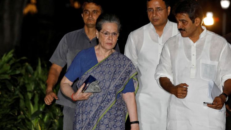 Sonia Gandhi returns to lead India's beleaguered Congress after son Rahul quits