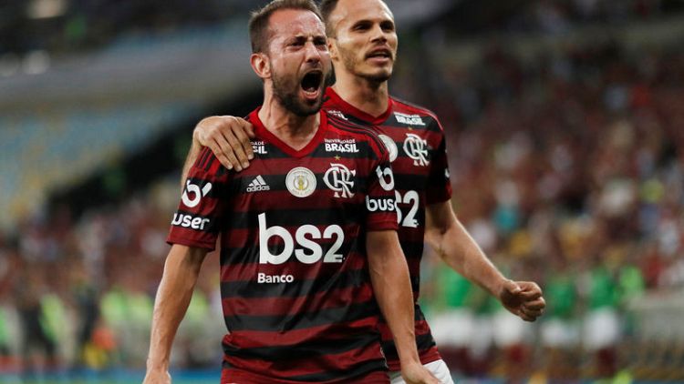 Flamengo win to close gap with Santos at top of Serie A