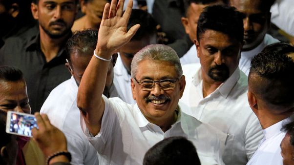 Sri Lanka wartime defence chief Gotabaya Rajapaksa launches presidential bid Sri Lanka wartime defence chief Gotabaya Rajapaksa launches presidential bid