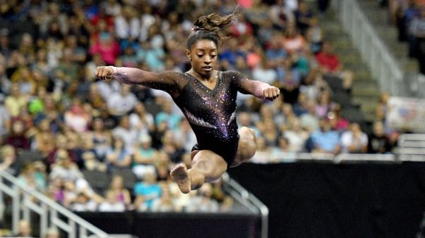 Gymnastics: Biles soars to sixth title at national championships Gymnastics: Biles soars to sixth title at national championships