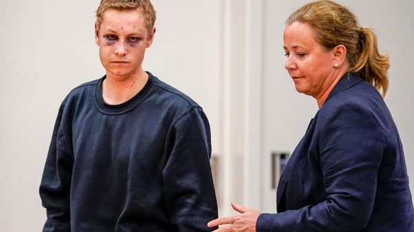 Norway mosque shooting suspect appears in court with wounded face Norway mosque shooting suspect appears in court with wounded face
