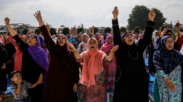 Indian authorities lock down Kashmir's major city on Eid holiday Indian authorities lock down Kashmir's major city on Eid holiday