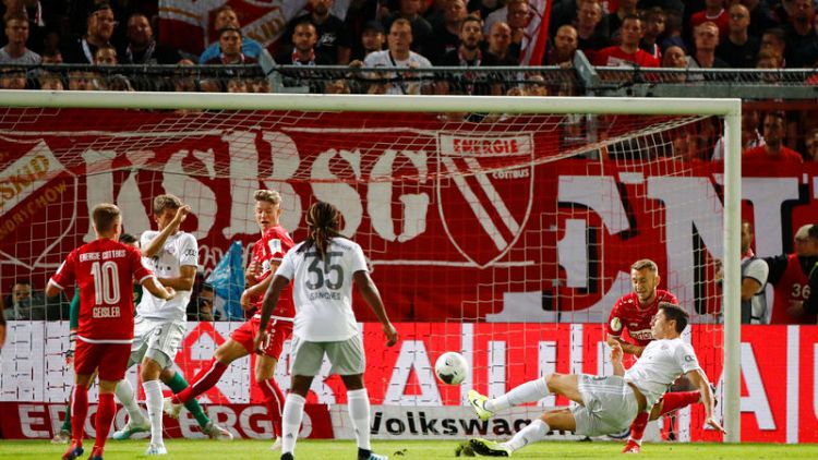 Soccer: Bayern ease past Cottbus 3-1 into German Cup second round