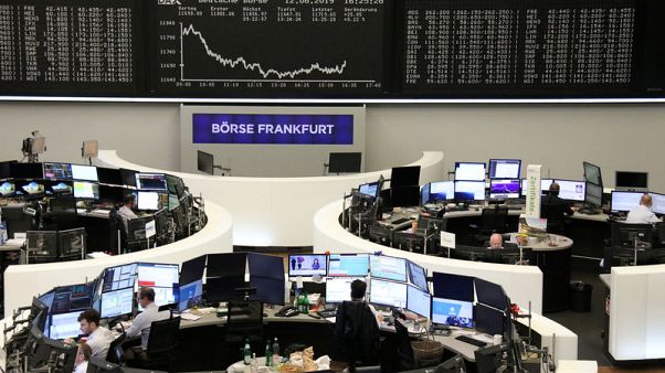 Shares fall after Argentina peso tumble, safe-havens shine Shares fall after Argentina peso tumble, safe-havens shine