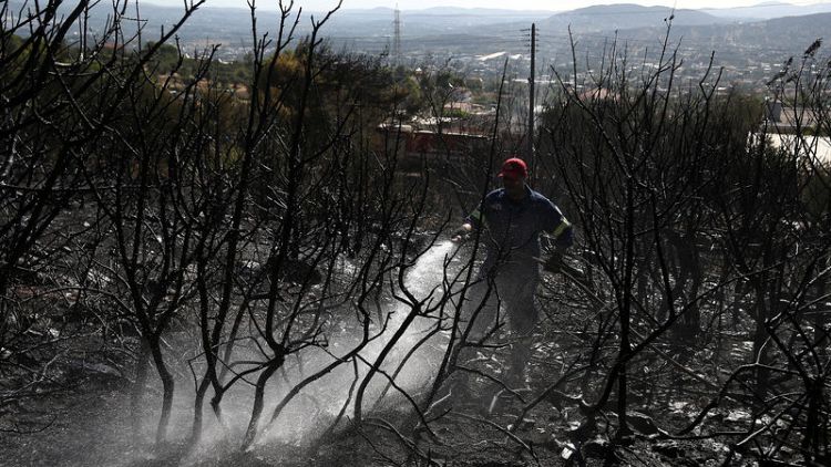 Greece battles wildfire on Evia island, smoke blankets Athens