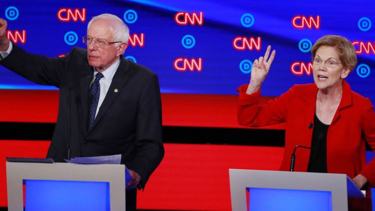 As 2020 race heats up, growing worries Warren and Sanders will split leftist vote