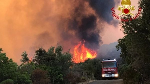 Allerta alto rischio roghi in Sardegna Allerta alto rischio roghi in Sardegna