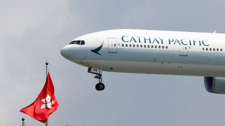 Hong Kong's Cathay shares jump 7.4% at open after slump this week