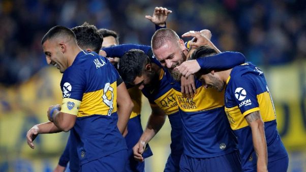 De Rossi gol alla prima, ma il Boca esce De Rossi gol alla prima, ma il Boca esce