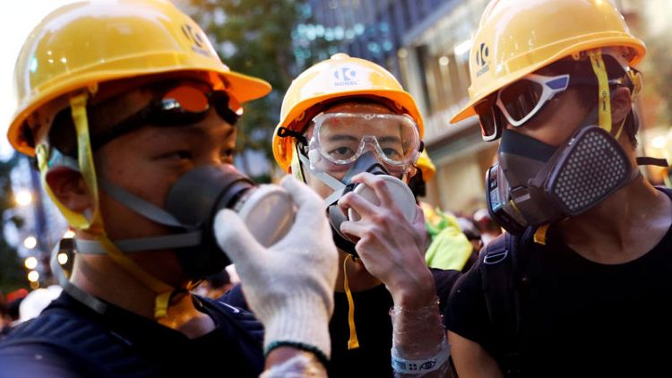 In Hong Kong, a protest boom for some businesses starts waning
