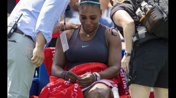 Cincinnati:schiena ko,forfait S.Williams Cincinnati:schiena ko,forfait S.Williams