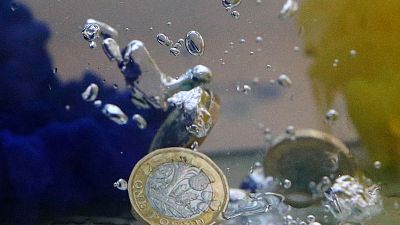 Sterling near three-year lows before price data Sterling near three-year lows before price data