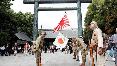 Japan PM Abe sends offering to Yasukuni shrine for war dead - Kyodo Japan PM Abe sends offering to Yasukuni shrine for war dead - Kyodo