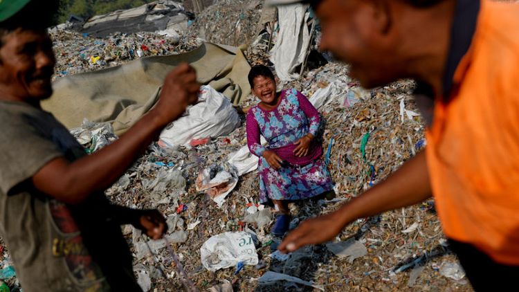 Cash for trash: Indonesia village banks on waste recycling