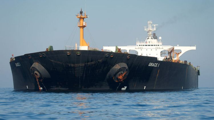 Iranian tanker moving, but still anchored in Gibraltar - witness
