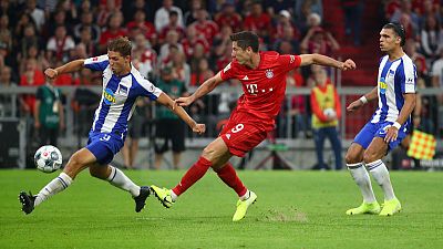Soccer: Lewandowski double rescues draw for Bayern in season opener Soccer: Lewandowski double rescues draw for Bayern in season opener