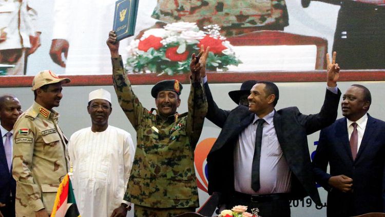 Sudanese army and civilians seal interim power-sharing deal