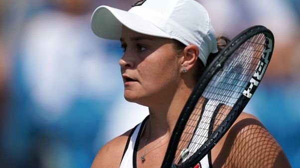 Barty fails to regain top ranking after falling to Kuznetsova Barty fails to regain top ranking after falling to Kuznetsova
