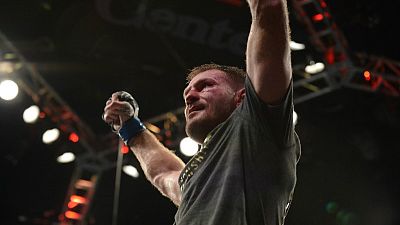 Mixed Martial Arts - Miocic reclaims heavyweight title with knockout win over Cormier Mixed Martial Arts - Miocic reclaims heavyweight title with knockout win over Cormier