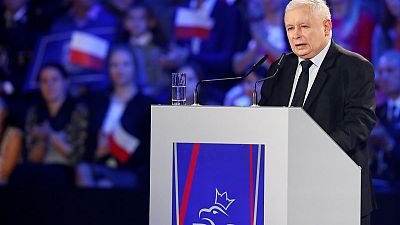 Poland's Kaczynski condemns gay pride marches as election nears Poland's Kaczynski condemns gay pride marches as election nears