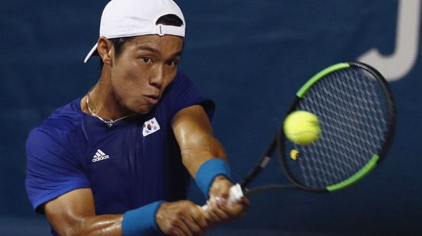 Lee becomes first deaf player to win an ATP main draw match Lee becomes first deaf player to win an ATP main draw match