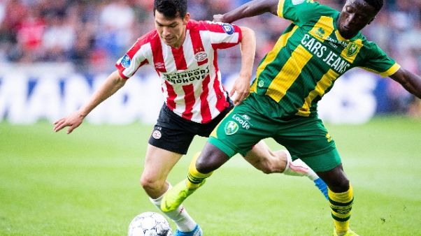 Napoli: Lozano arrivato a Roma Napoli: Lozano arrivato a Roma