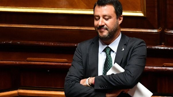 Salvini in Senato: rifarei tutto Salvini in Senato: rifarei tutto