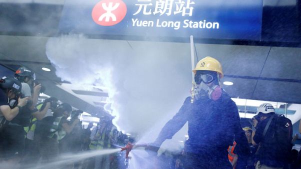 Hong Kong protesters clash with police, angry at lack of prosecutions after subway mob attack Hong Kong protesters clash with police, angry at lack of prosecutions after subway mob attack