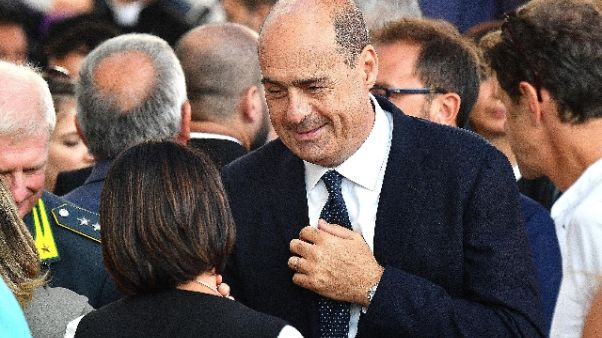 Governo:da Pd ok mandato a Zingaretti Governo:da Pd ok mandato a Zingaretti