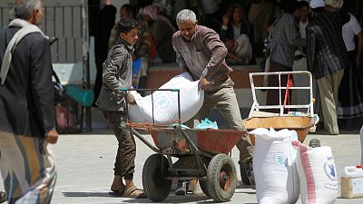 WFP resumes food distribution in Yemen's Sanaa after deal with Houthis WFP resumes food distribution in Yemen's Sanaa after deal with Houthis