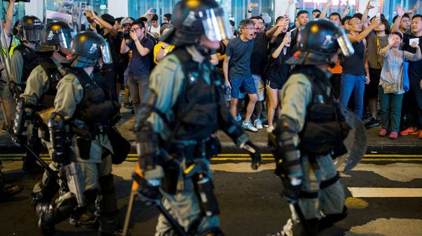 Banks in Hong Kong condemn violence, urge restoration of 'harmony' Banks in Hong Kong condemn violence, urge restoration of 'harmony'
