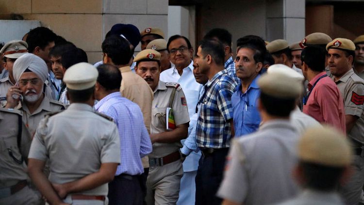 India's court sends ex-finance minister Chidambaram into police custody